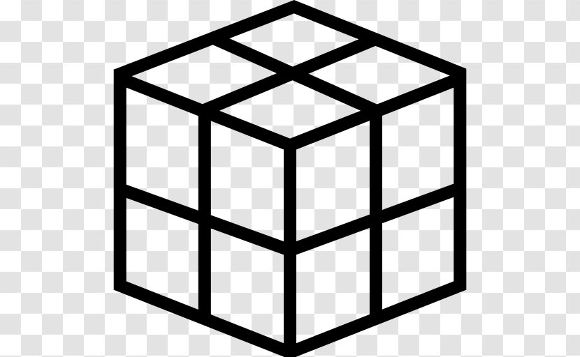 Rubik's Cube Pocket Puzzle Square-1 - Black And White Transparent PNG
