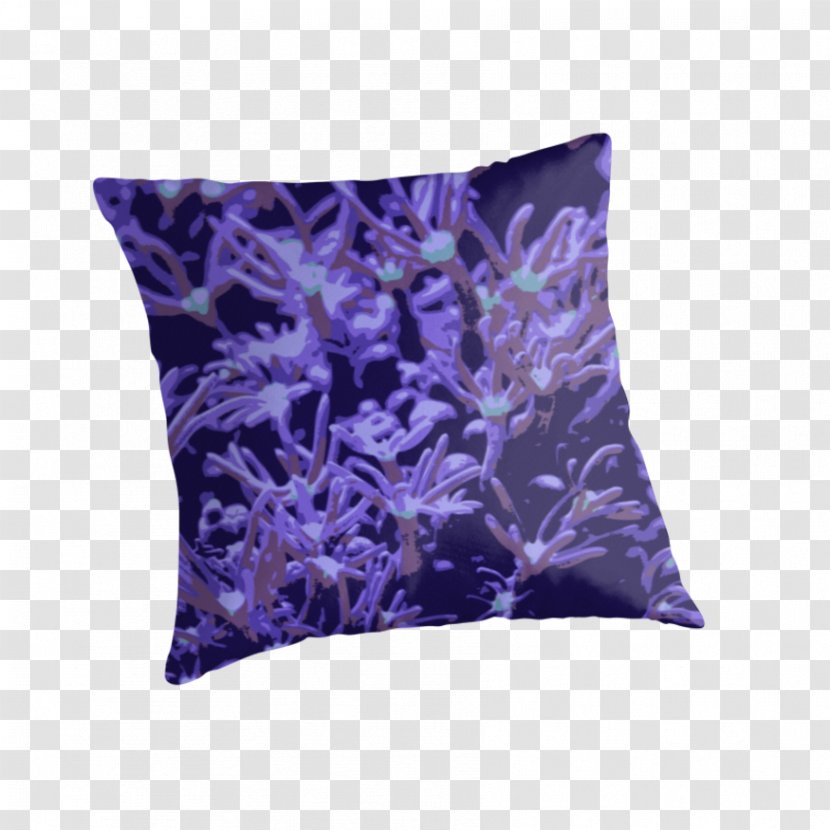 Throw Pillows Cushion - Lilac - Sea Anemone Transparent PNG
