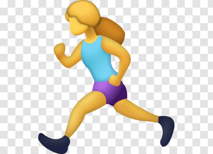 The Female Runner Emoji IPhone Woman - Joint Transparent PNG