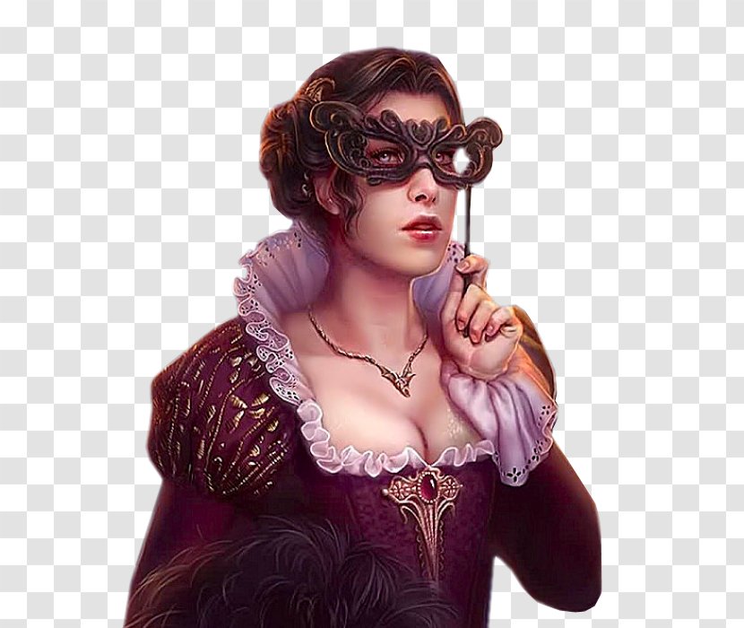 Middle Ages Glasses Carnival Brown Hair Transparent PNG