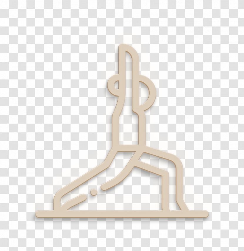 Yoga And Mindfulness Icon Warrior - Symbol Beige Transparent PNG