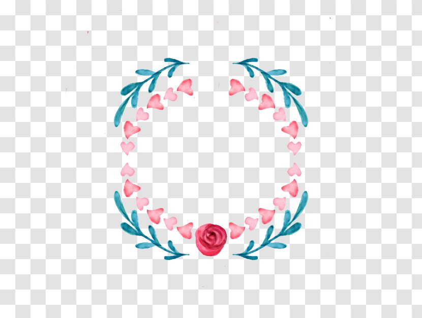 Flower Watercolor Painting Wreath Crown Pin - Acuarela Transparent PNG
