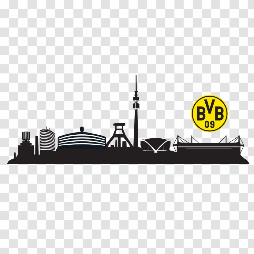 Westfalenstadion Borussia Dortmund BVB-Fanshop Skyline Wall Decal - Signal Iduna - Bvb Transparent PNG