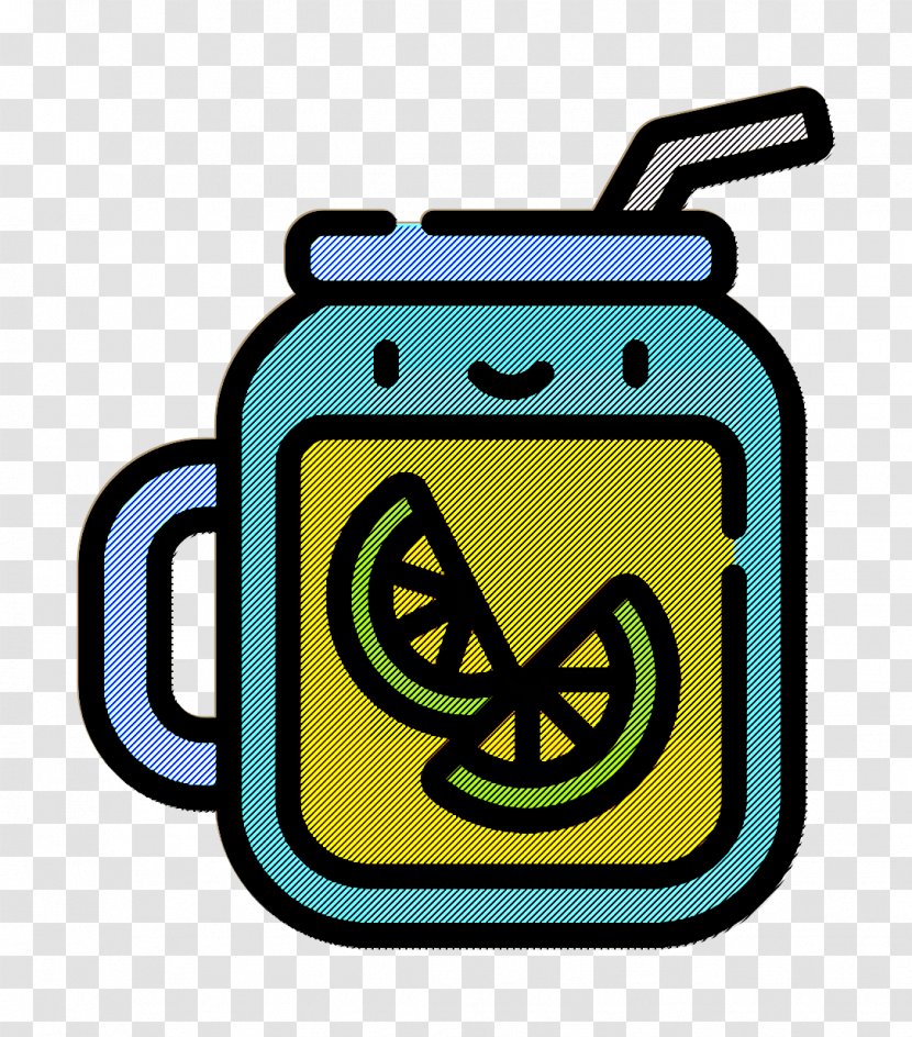 Tropical Icon Summer Iced Tea - Symbol Yellow Transparent PNG