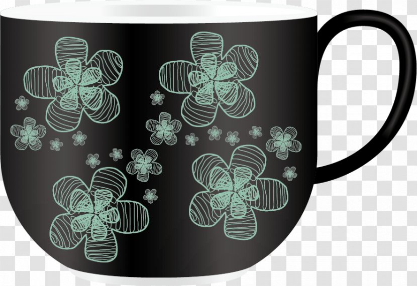 Mug Teacup - Drinkware - Glass Pattern Transparent PNG