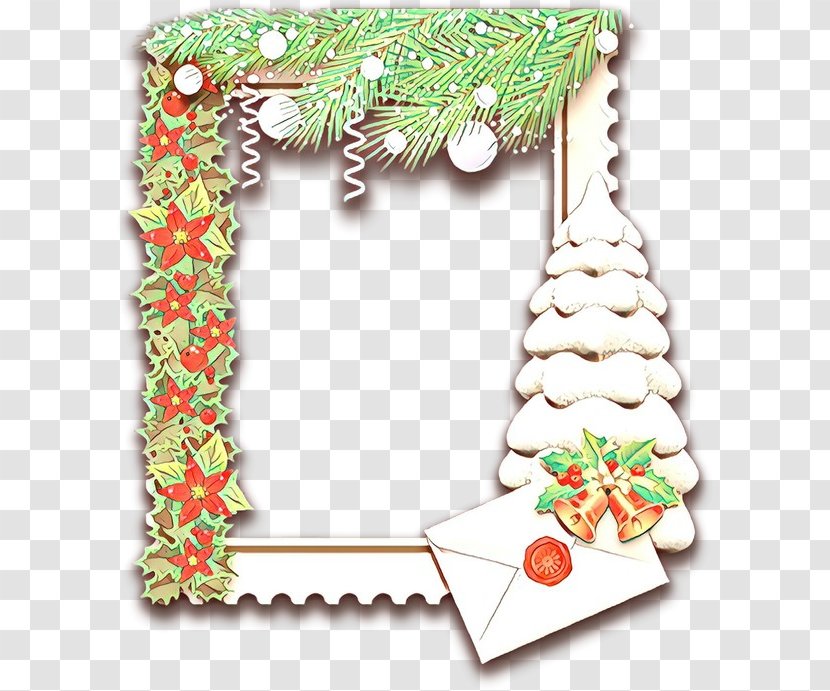 Christmas And New Year Background - Picture Frame - Fir Interior Design Transparent PNG