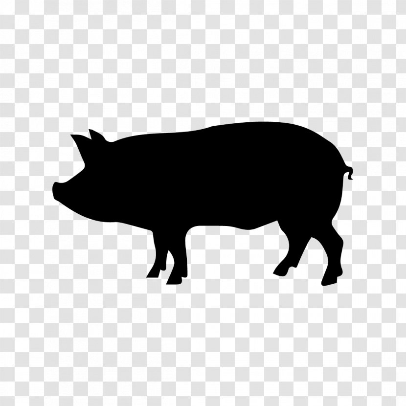 Pig Silhouette Clip Art - Drawing Transparent PNG
