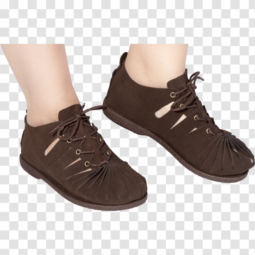 Suede Shoe Sandal Brown Boot - Sandalia Transparent PNG