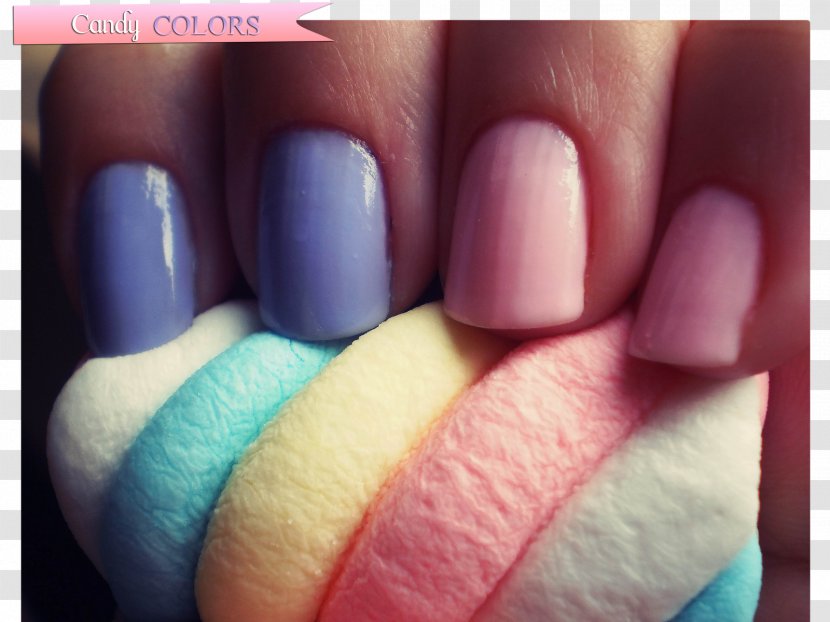 Nail Polish Manicure Color Cosmetics - Art - Candy Colors Transparent PNG