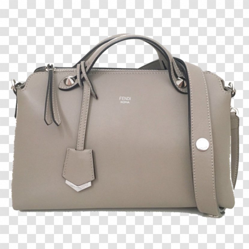 Handbag Leather White Fendi - Beige - Bag Transparent PNG