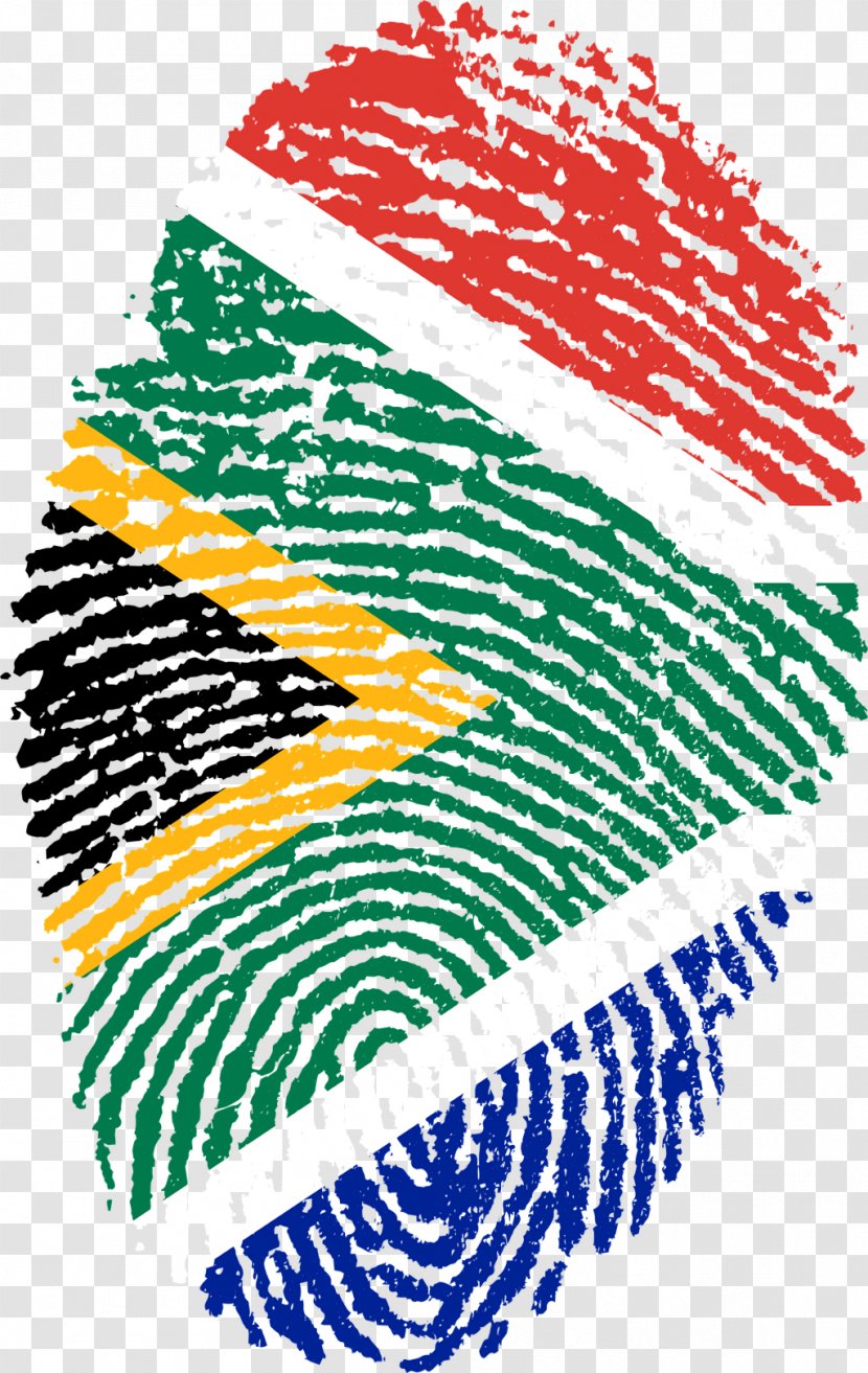 Flag Of South Africa Fingerprint - Point Transparent PNG