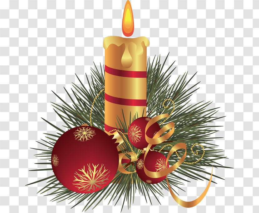 Christmas Decoration *christmas Candles Ornament Day - Plant - Candle Transparent PNG