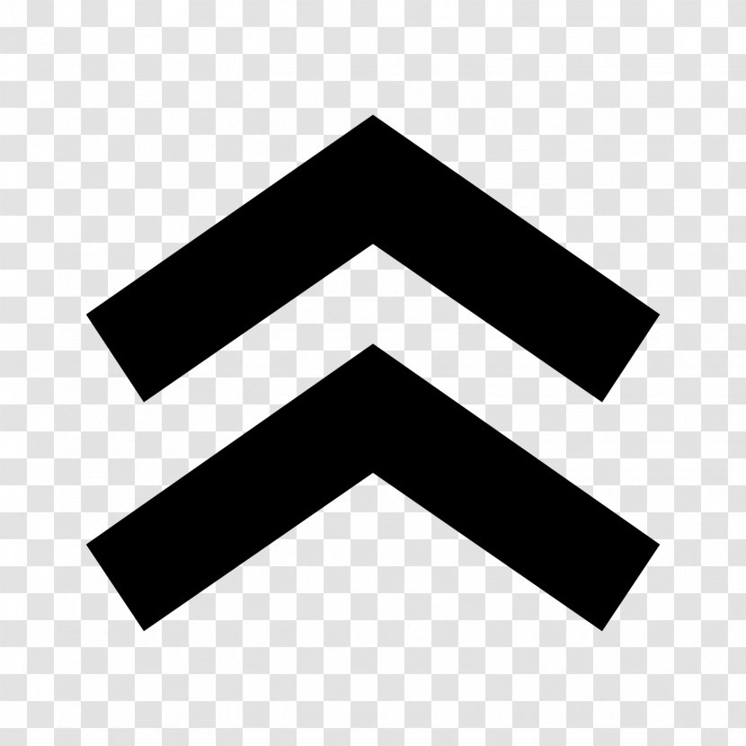 Up Arrow - Black And White Transparent PNG
