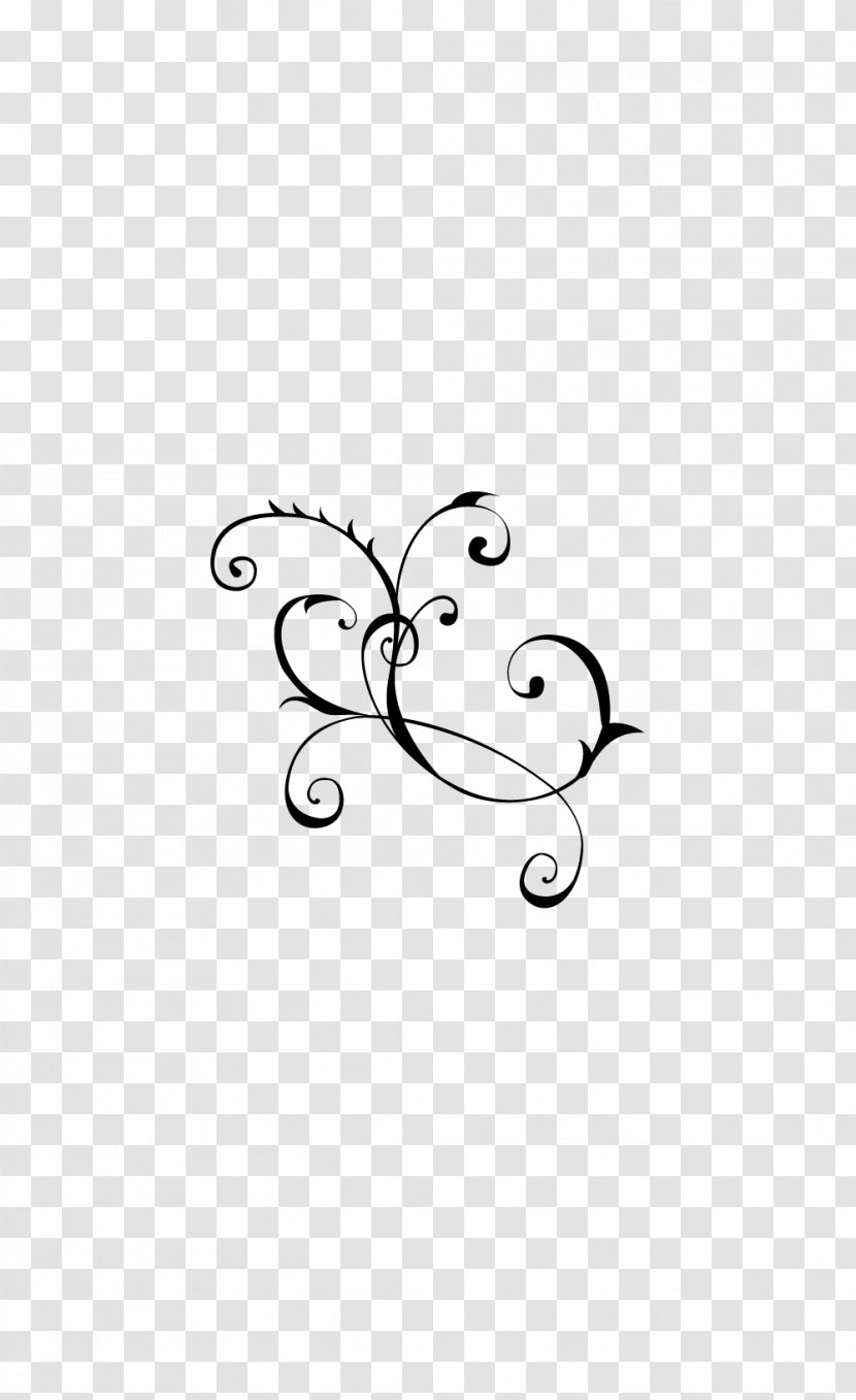 Drawing Italian Baroque Motif - Black And White Transparent PNG