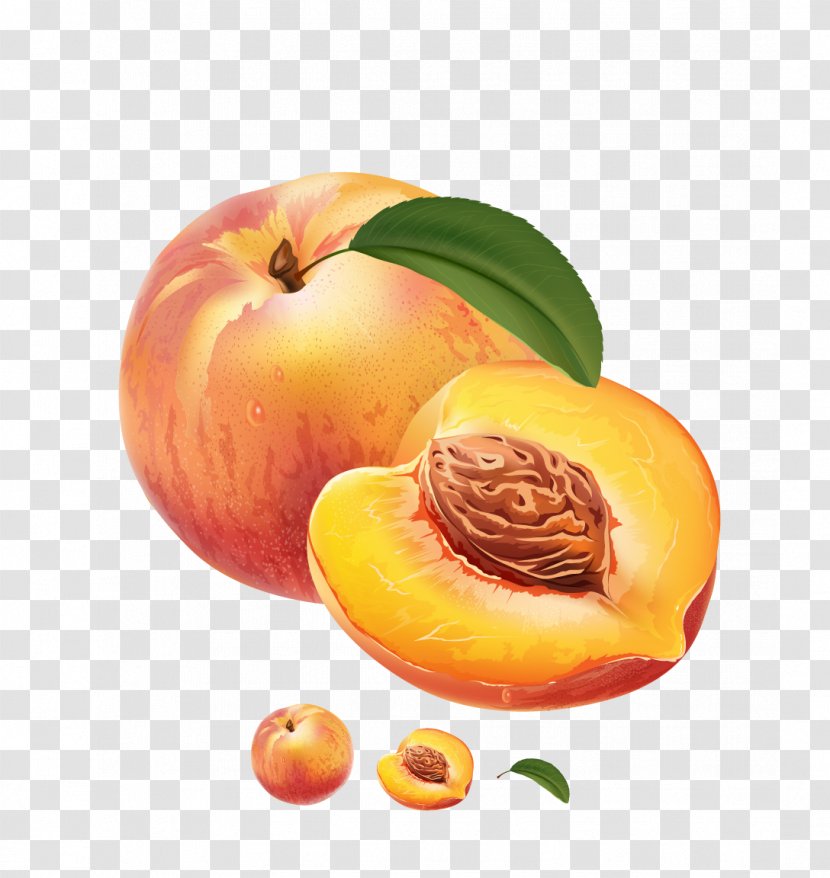 Juice Peaches And Cream Fruit Preserves - Peach - Vector Material Transparent PNG