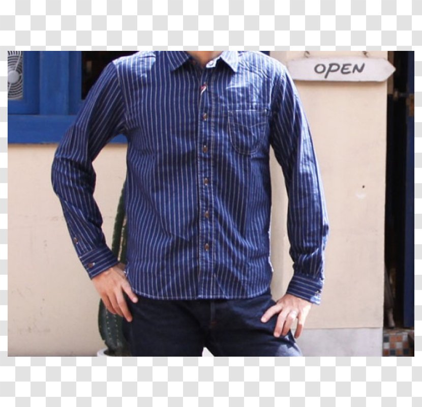 Dress Shirt T-shirt One-pocket Denim - Tartan Transparent PNG