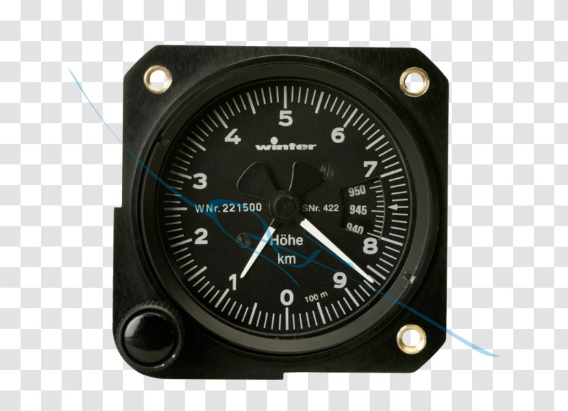 Altimeter Airspeed Indicator Static Pressure Atmospheric Millibar - Meter Transparent PNG