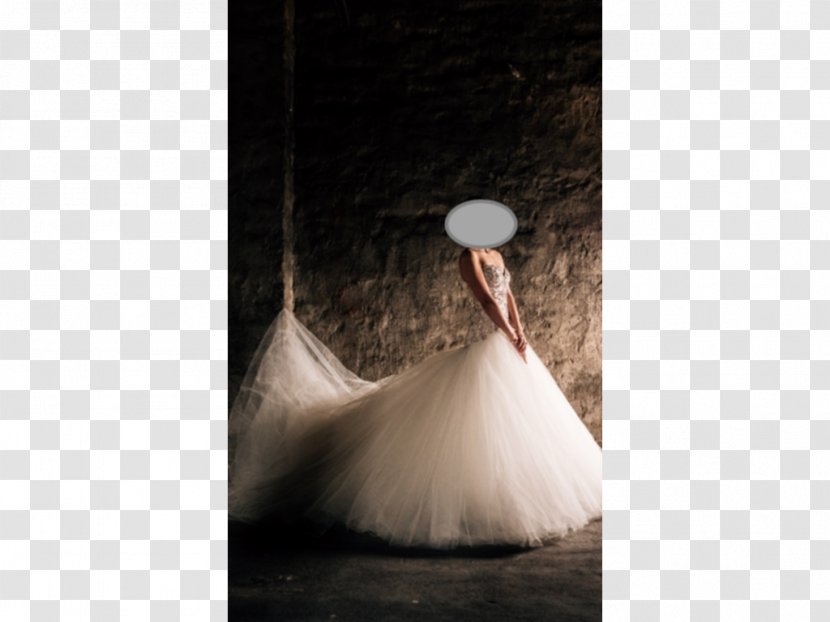Ball Gown Wedding Dress Tulle - Strapless Transparent PNG
