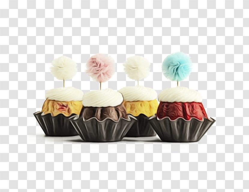 Baking Cup Cupcake Dessert Cake Muffin - Wet Ink - Baked Goods Food Transparent PNG