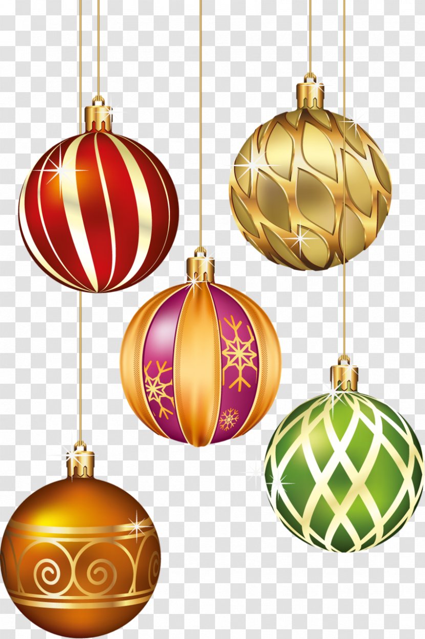 Gold Snowflake Ball - Decor - Christmas Ornament Transparent PNG
