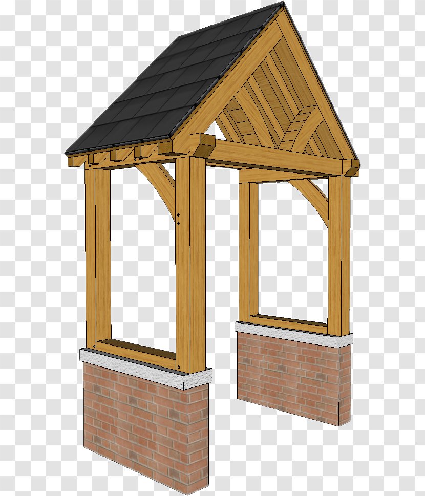 Porch Shed Roof Framing Canopy - Truss - Wooden Transparent PNG