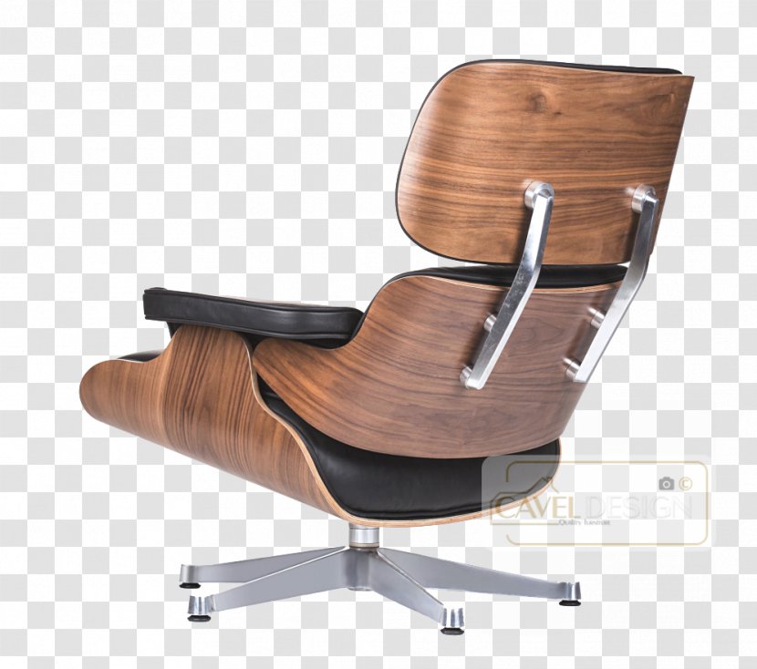 Eames Lounge Chair And Ottoman Charles Ray Chaise Longue - Industrial Design - Genuine Leather Stools Transparent PNG