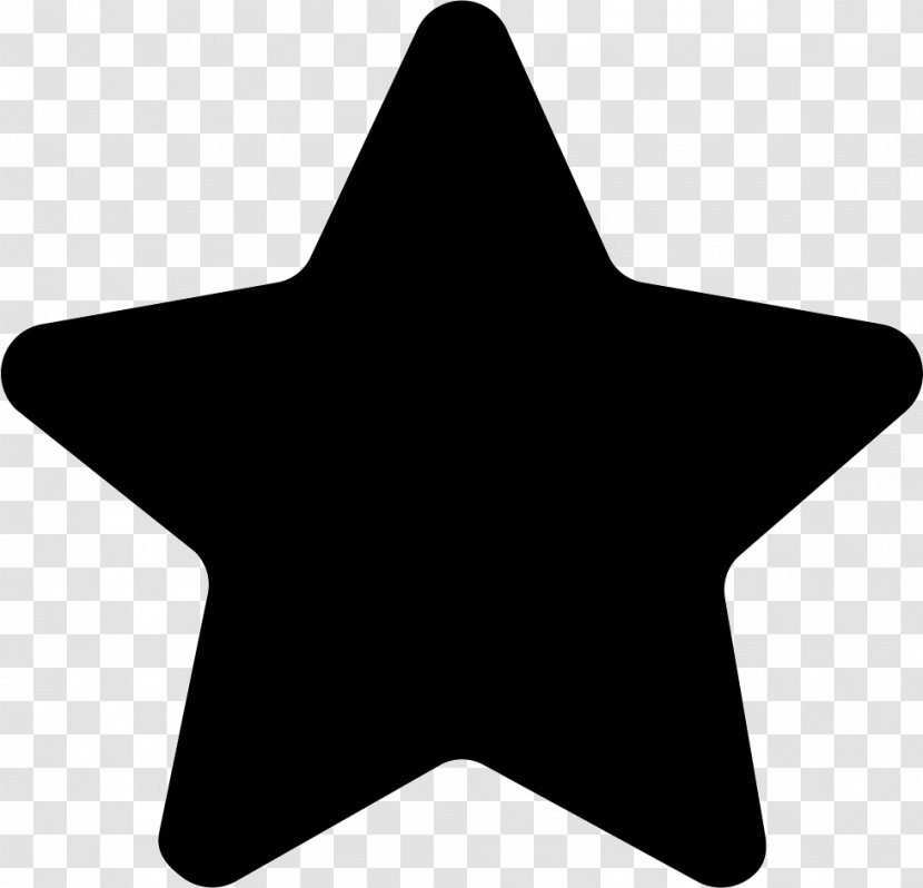 Symbol - Black - Star Transparent PNG