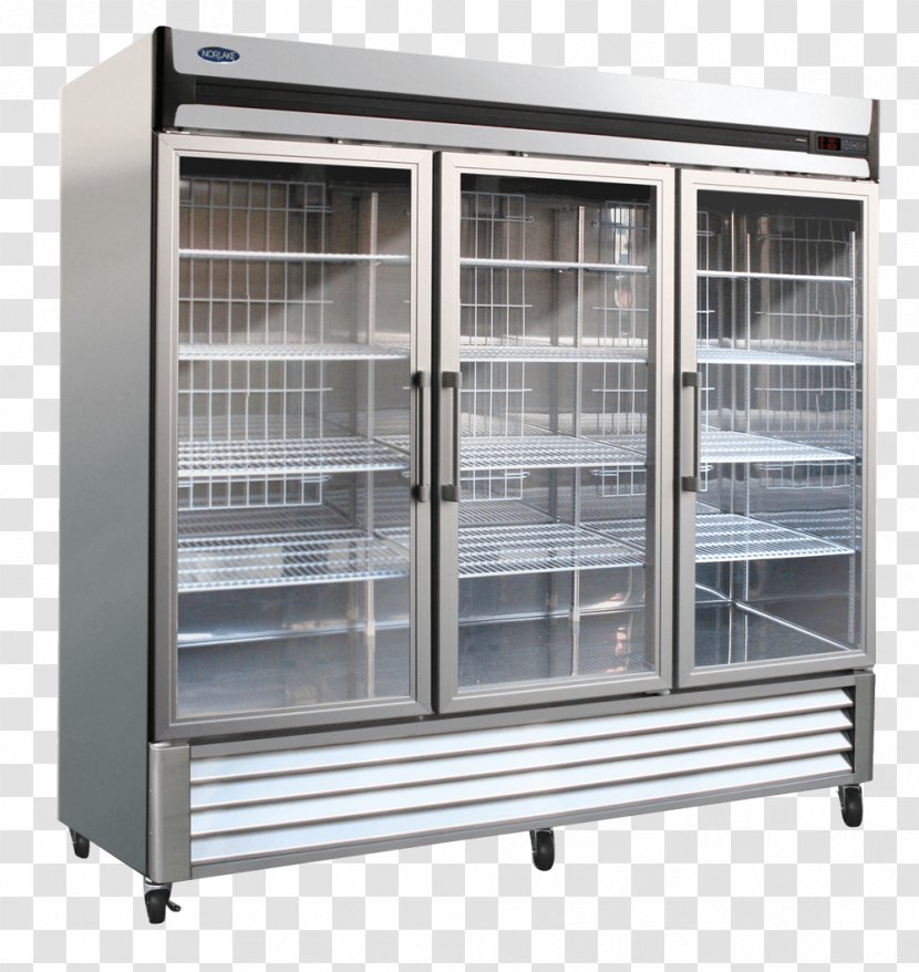 Refrigerator Refrigeration Freezers Sliding Glass Door - Kitchen Transparent PNG