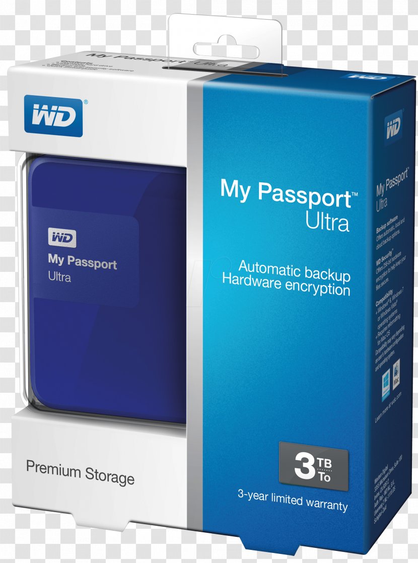 WD My Passport Ultra HDD Hard Drives 2 TB External Drive - Multimedia - 5.0 Gbps (USB 3.0)Others Transparent PNG