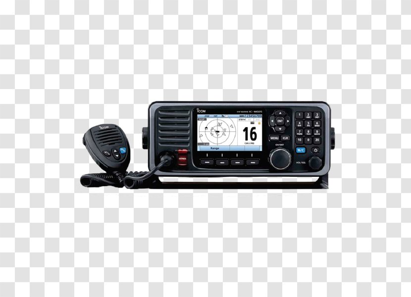 Marine VHF Radio Digital Selective Calling Automatic Identification System Very High Frequency Icom Incorporated - Stereophonic Sound Transparent PNG