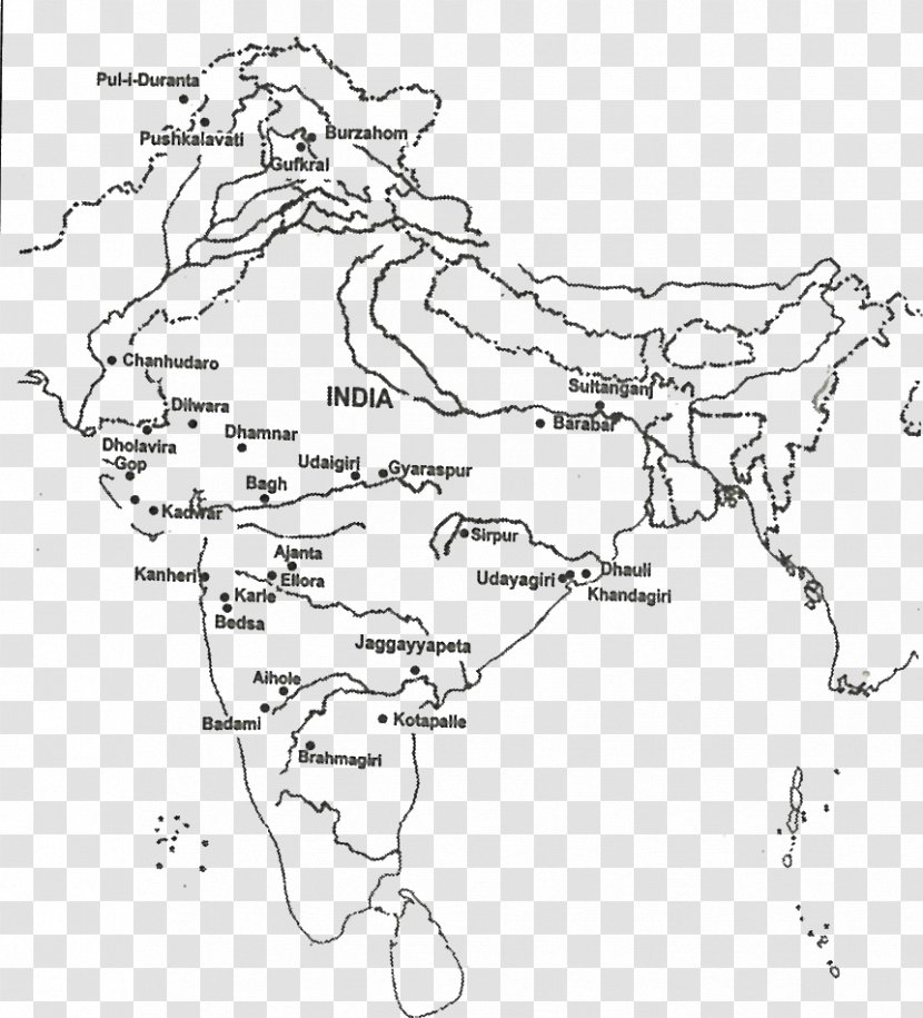 Gupta Empire Middle Kingdoms Of India Maurya - Area Transparent PNG
