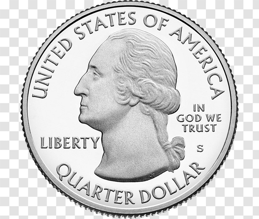 Coin Quarter Image United States Of America Mint - Set Transparent PNG