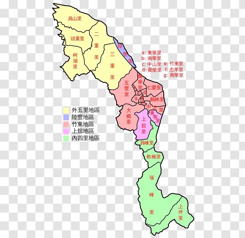 Zhubei Xinpu, Hsinchu Luodong Qionglin - Area - Villages Transparent PNG