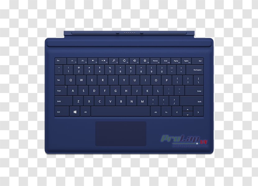 Microsoft Surface Pro 3 Type Cover Computer Keyboard 4 - Qwerty Transparent PNG