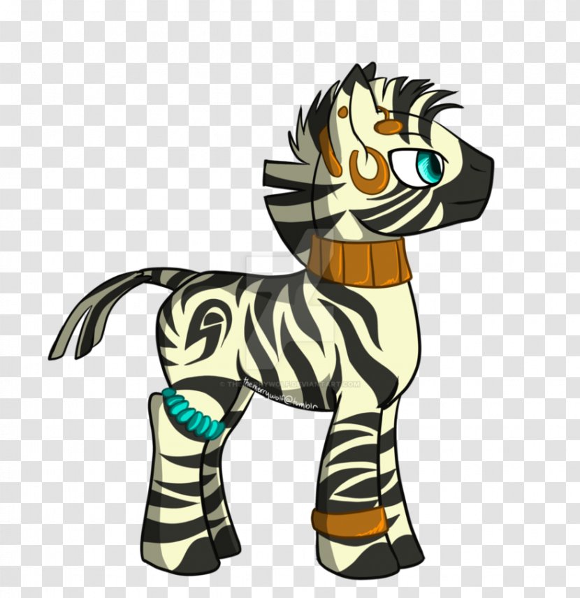 Zebra Pony Drawing Horse DeviantArt - Stallion Transparent PNG