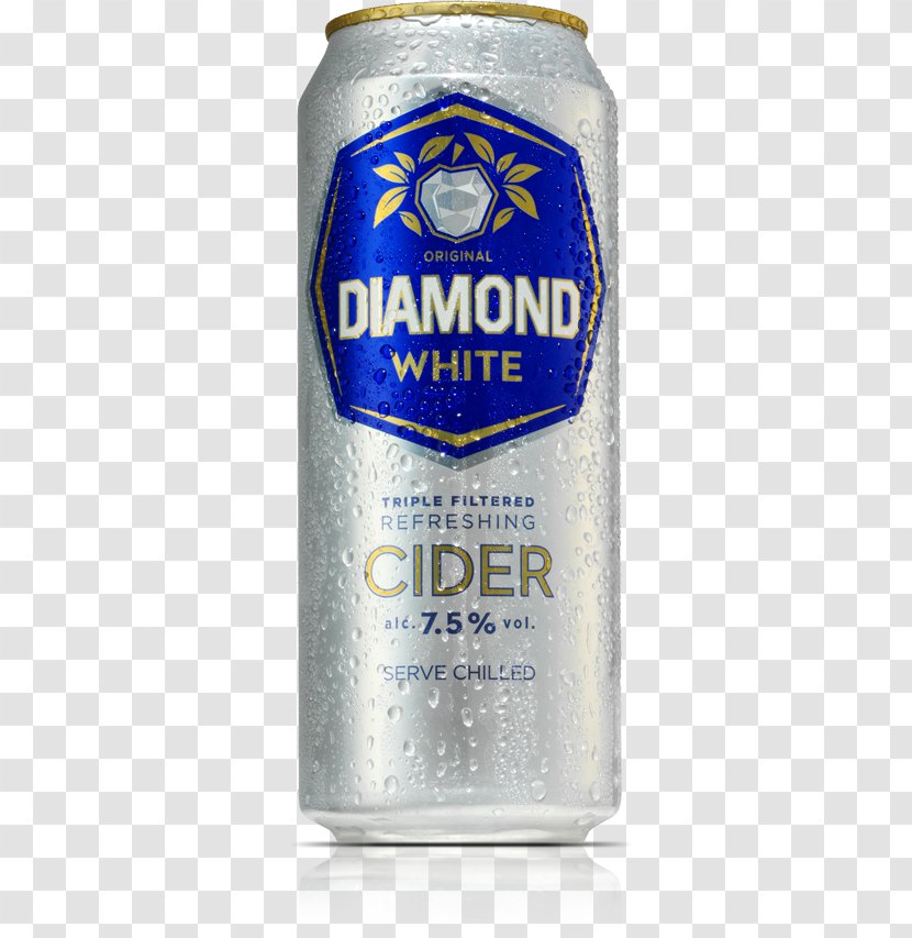 Beer Cider Diamond White Beverage Can Ale Transparent PNG