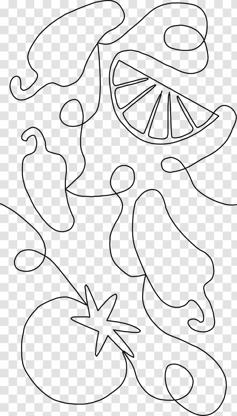 Visual Arts Line Art Flower - Over Edging Sewing Machine Transparent PNG