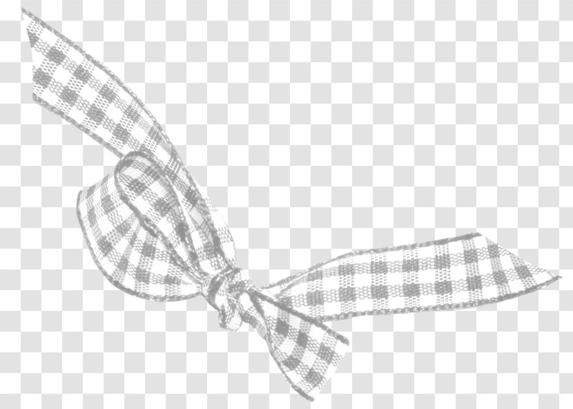 Shoelace Knot White Blue - Bow Tie - Plaid Transparent PNG