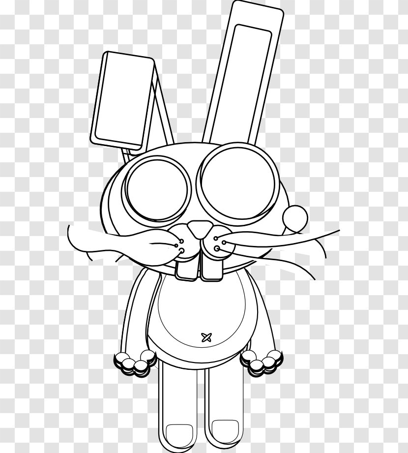 Line Art Clip Rabbit Drawing Vector Graphics - Eyewear Transparent PNG