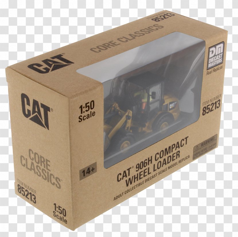 Caterpillar Inc. Die-cast Toy Loader 1:50 Scale Excavator - Packaging And Labeling Transparent PNG