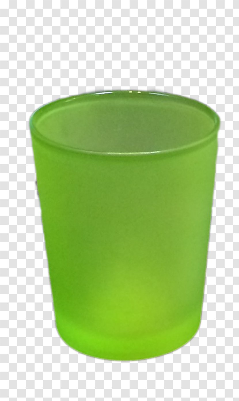 Flowerpot Plastic Glass Green - Lovely Candles Transparent PNG