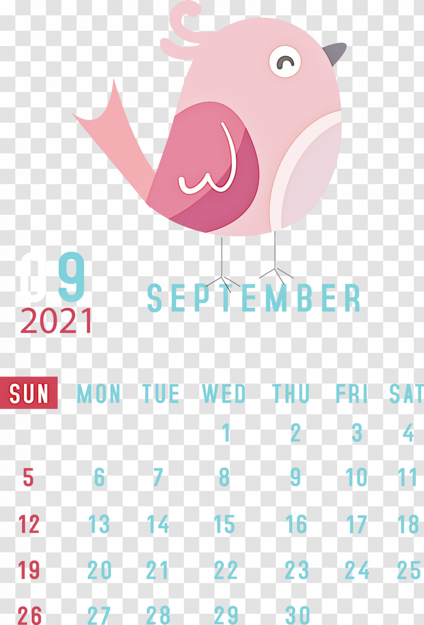 September 2021 Printable Calendar September 2021 Calendar Transparent PNG