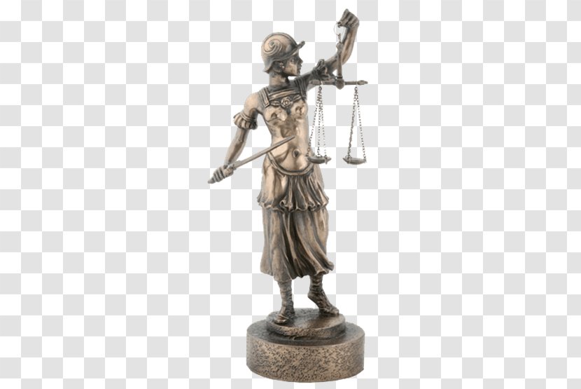 Statue Lady Justice Classical Sculpture Bronze - Themis - Goddess Transparent PNG