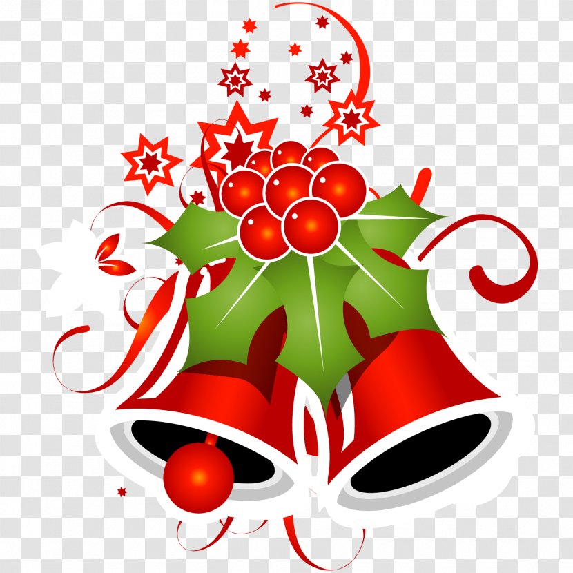 Clip Art Santa Claus Christmas Day Image - Bunga Lonceng Merah Transparent PNG