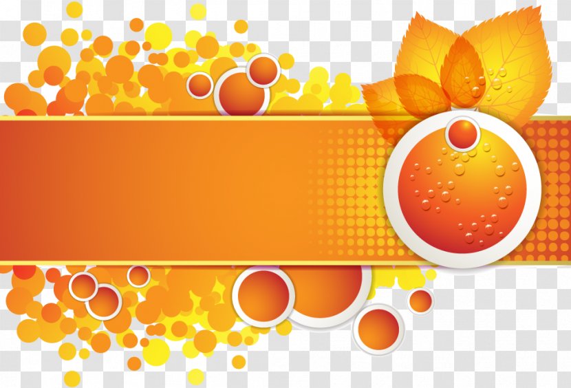 Euclidean Vector Clip Art - Autumn - Orange Border Transparent PNG