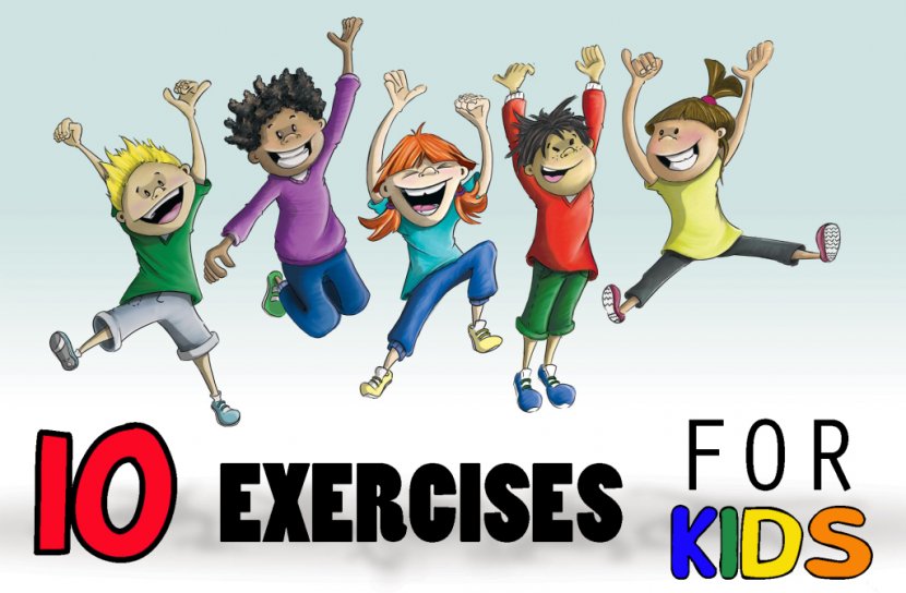 Physical Fitness Exercise Child General Training Montessori Education - Cartoon - Pictures Of Kids Exercising Transparent PNG