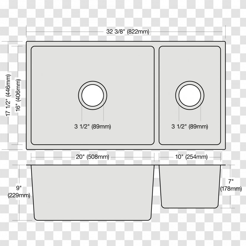 Plumbing Fixtures Material Pattern - Sink Plan Transparent PNG