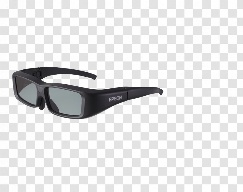Active Shutter 3D System Polarized Projector Epson Film - Glasses Transparent PNG