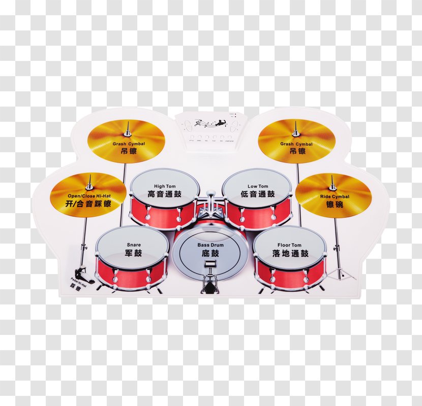 Roll Up Drum Kit Electronic Drums Stick Electronics - Cartoon Transparent PNG