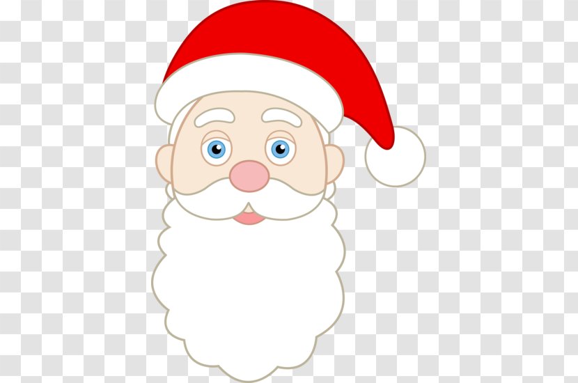 Santa Claus Face Clip Art - Royaltyfree - Beard Cliparts Transparent PNG